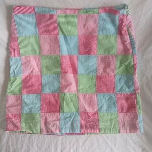 Talbot's Size 8 Colorful Checkered Women's Skirt